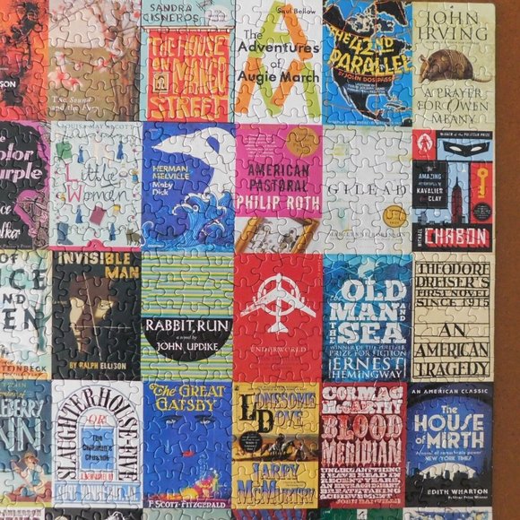 Re-Marks Great American Novels Jigsaw Puzzle 1000 pc 19x27 inches Book Covers - Picture 3 of 9
